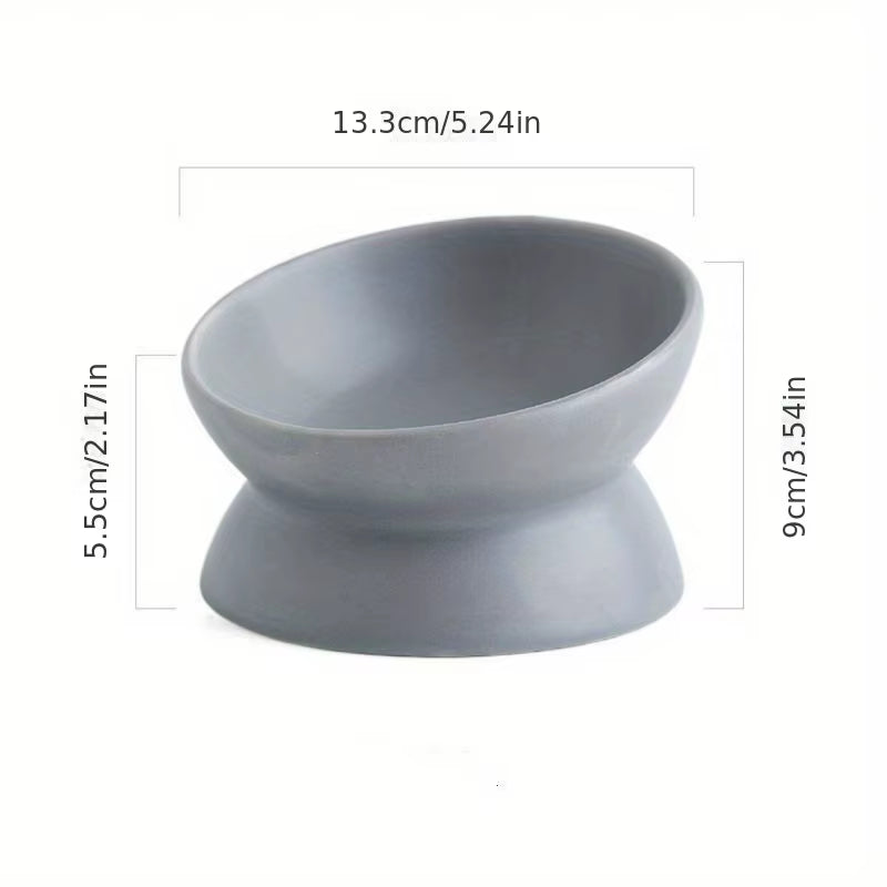 Ceramic Raised Cat Bowl Set