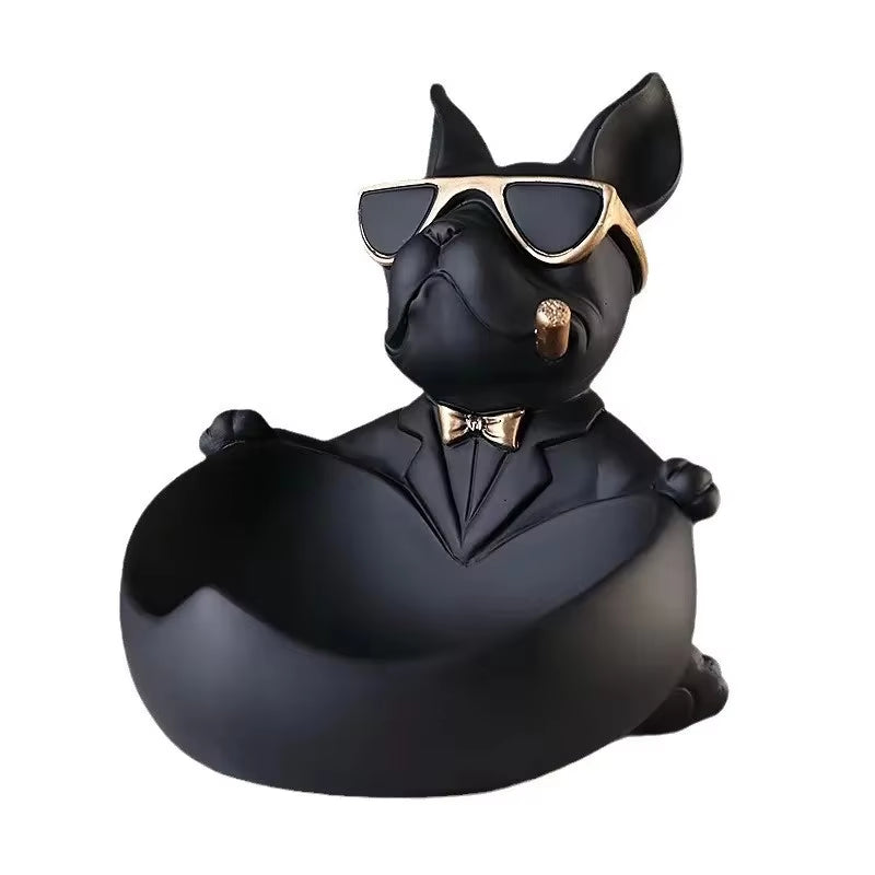Home Decor Cool Dog Figurine Dog Statue Storage Box