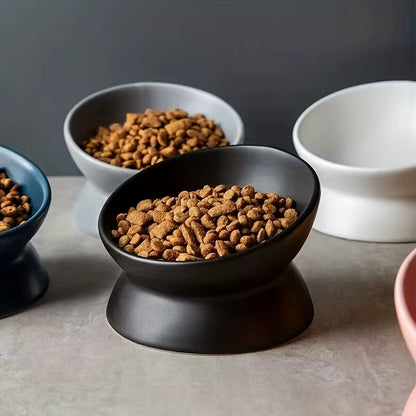 Ceramic Raised Cat Bowl Set