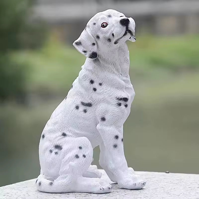 Cute Resin Dog Statue Golden
