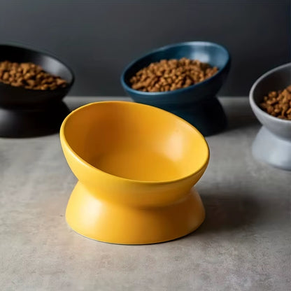 Ceramic Raised Cat Bowl Set