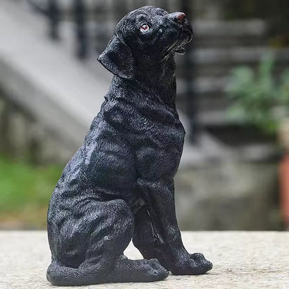 Cute Resin Dog Statue Golden