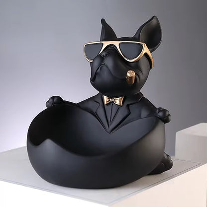 Home Decor Cool Dog Figurine Dog Statue Storage Box