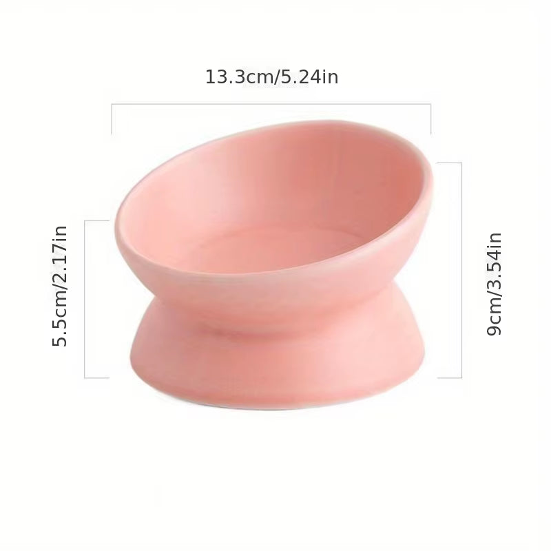 Ceramic Raised Cat Bowl Set