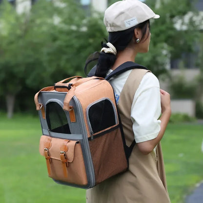 Pet Carriers Breathable Mesh Dog Backpack