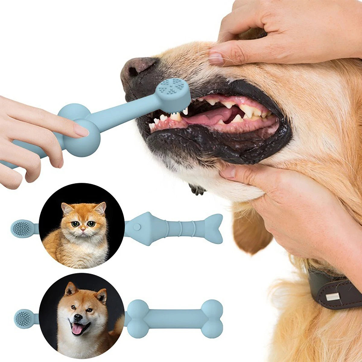 Pet Long-Handle Toothbrush for Dogs