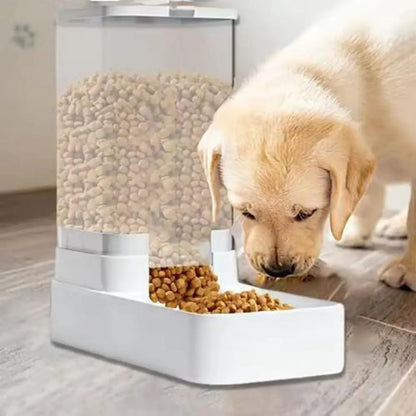 Plastic Pet Food Storage Dispenser Transparent