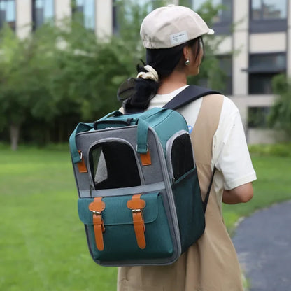 Pet Carriers Breathable Mesh Dog Backpack