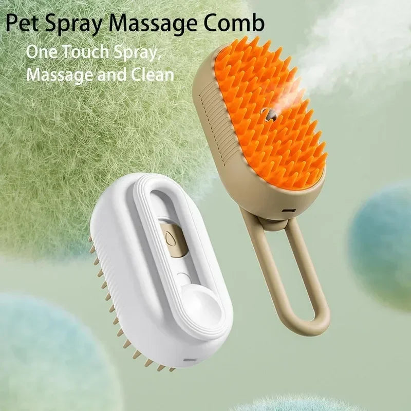 3 In1 Dog Steamer Brush