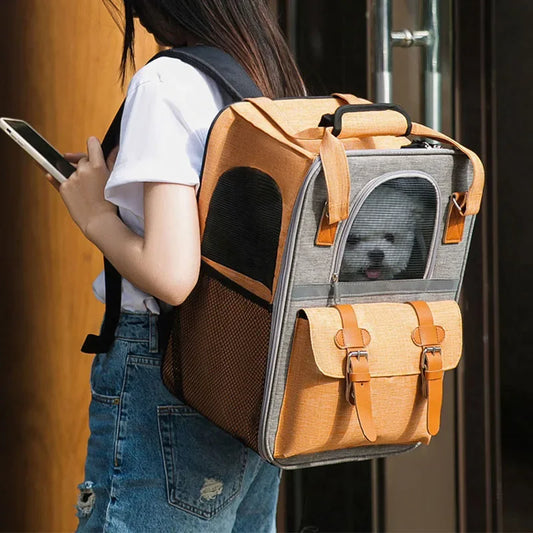 Pet Carriers Breathable Mesh Dog Backpack