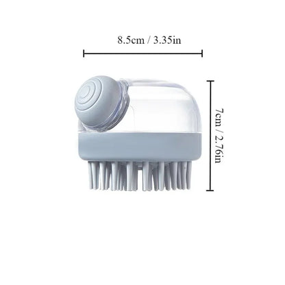 Pet Bath Brush Soft Silicone with Shampoo Dispenser