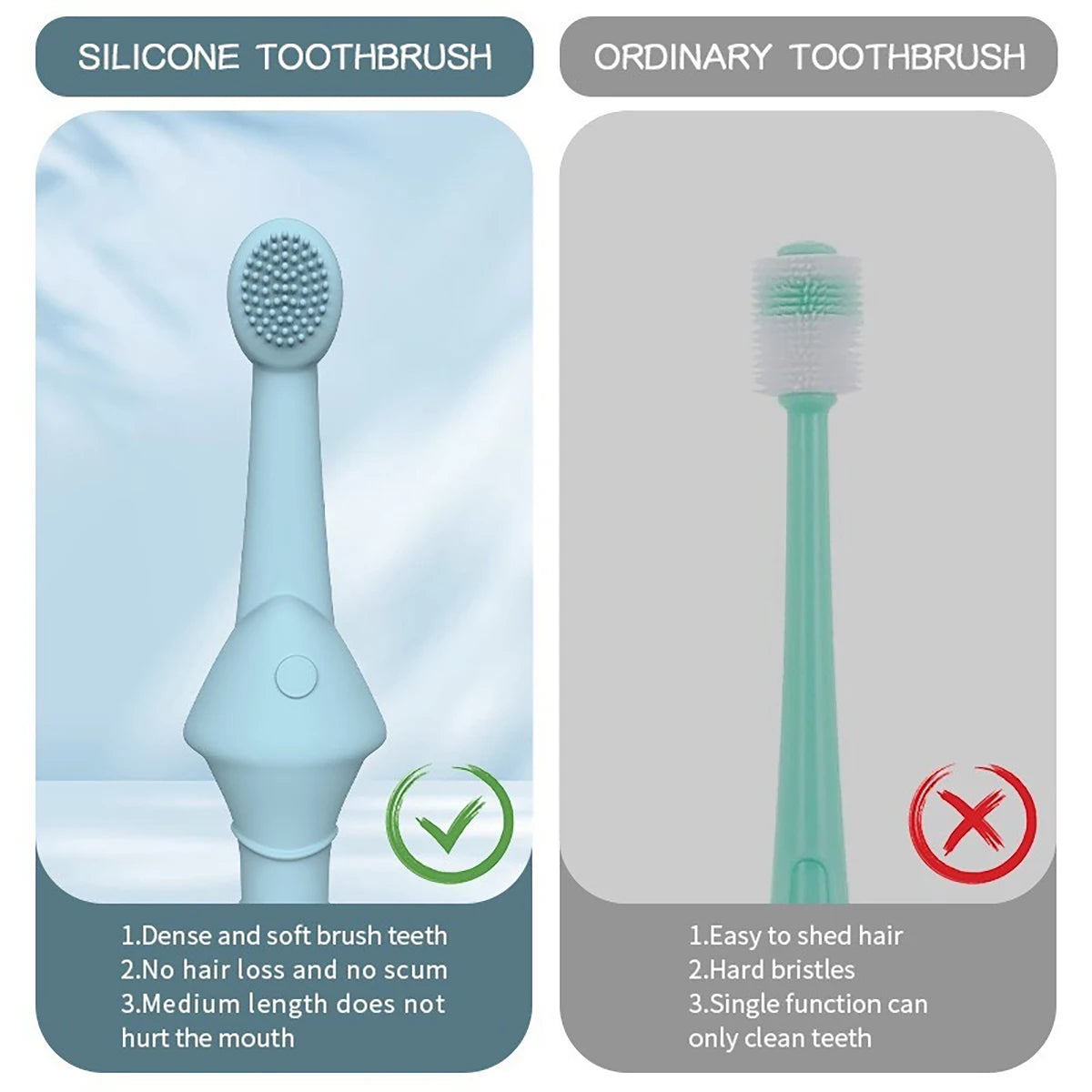 Pet Long-Handle Toothbrush for Dogs