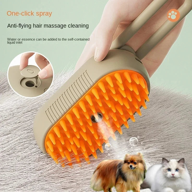 3 In1 Dog Steamer Brush