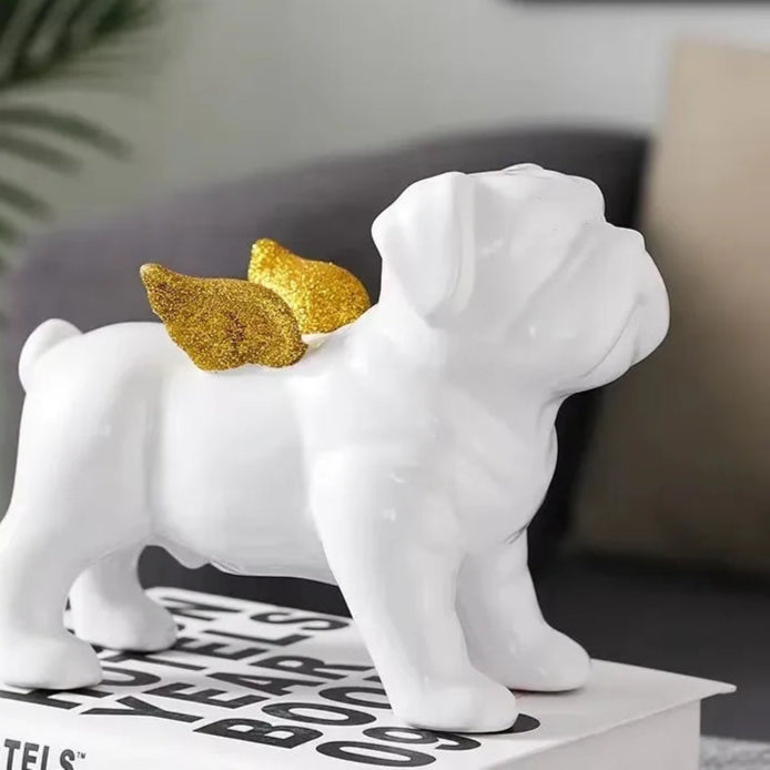 Home Decoration Accessories Black Gold Bulldog