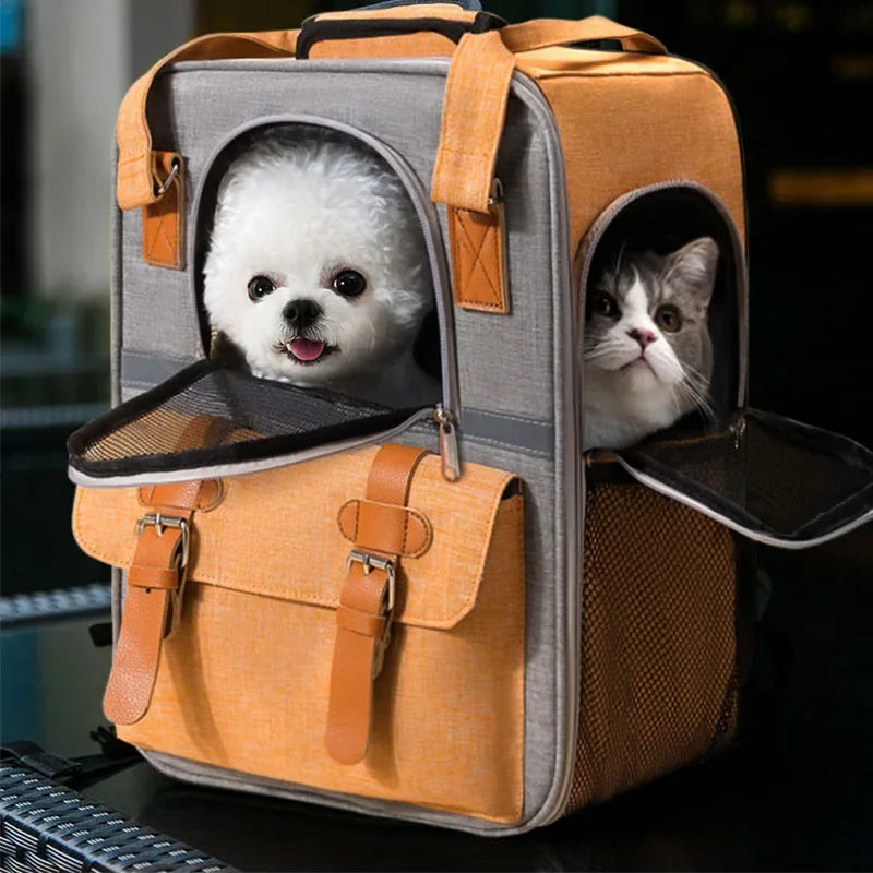 Pet Carriers Breathable Mesh Dog Backpack
