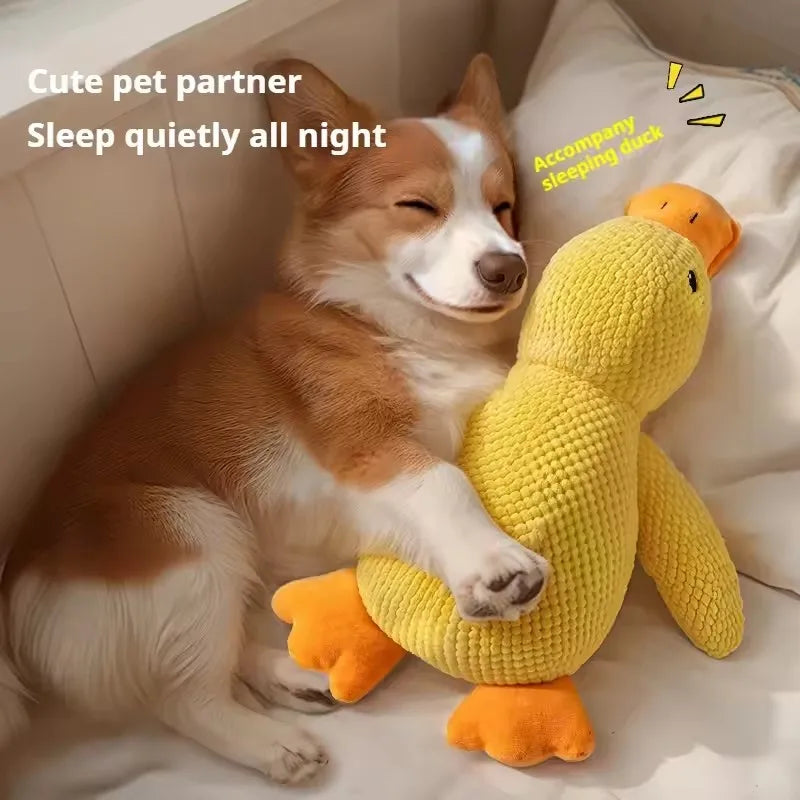Dog Toy Plush Companion Sleeping Duck Bite