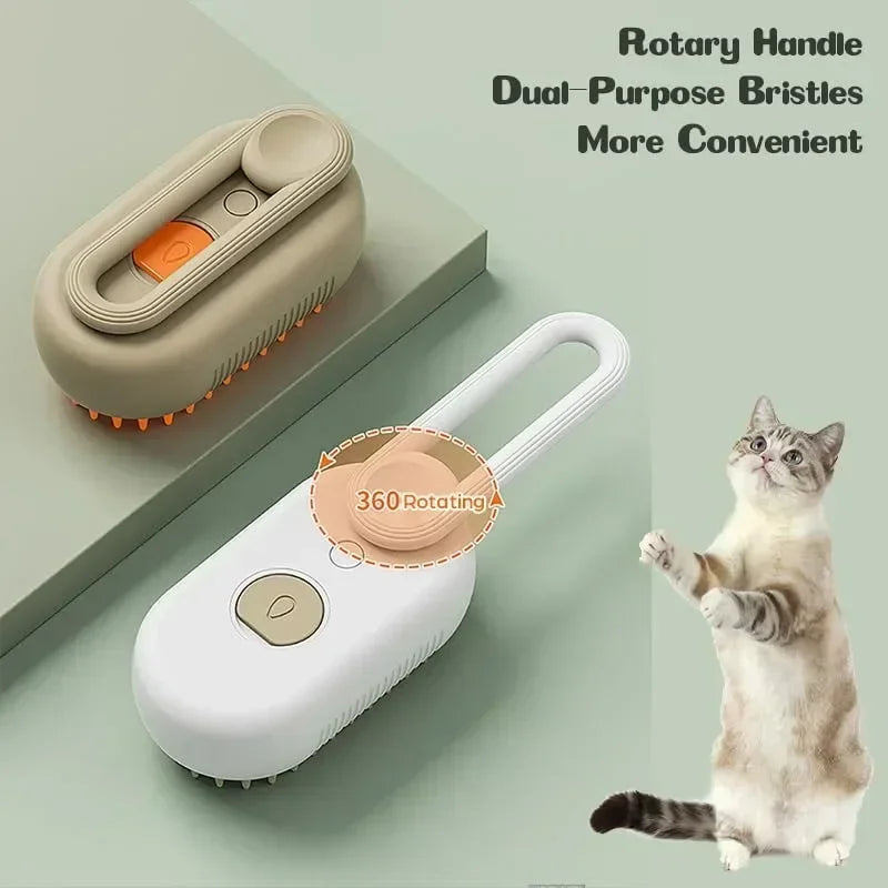 3 In1 Dog Steamer Brush