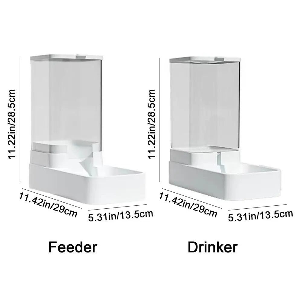 Plastic Pet Food Storage Dispenser Transparent