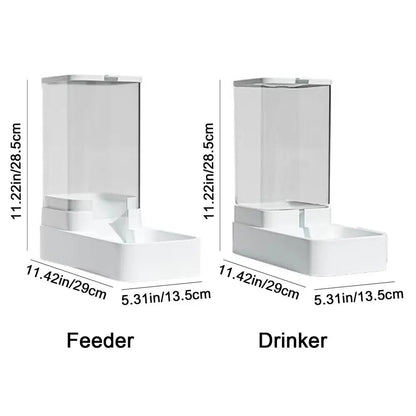 Plastic Pet Food Storage Dispenser Transparent
