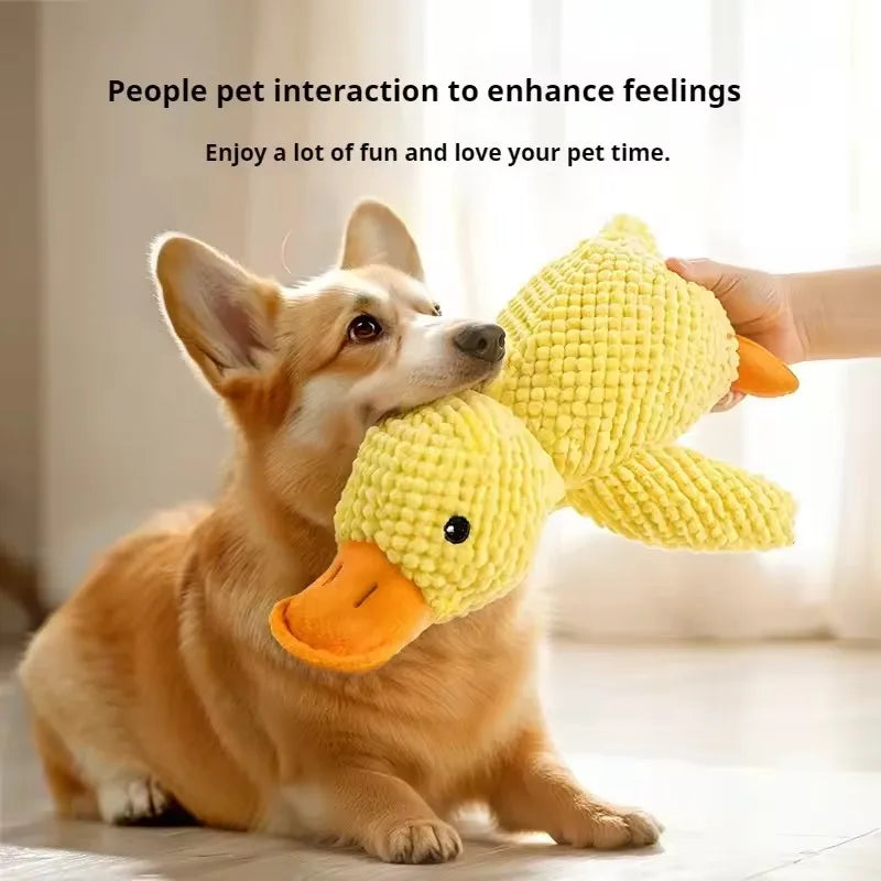 Dog Toy Plush Companion Sleeping Duck Bite