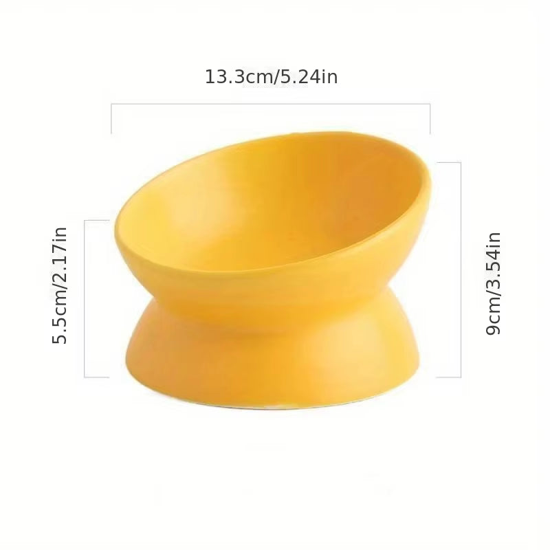 Ceramic Raised Cat Bowl Set