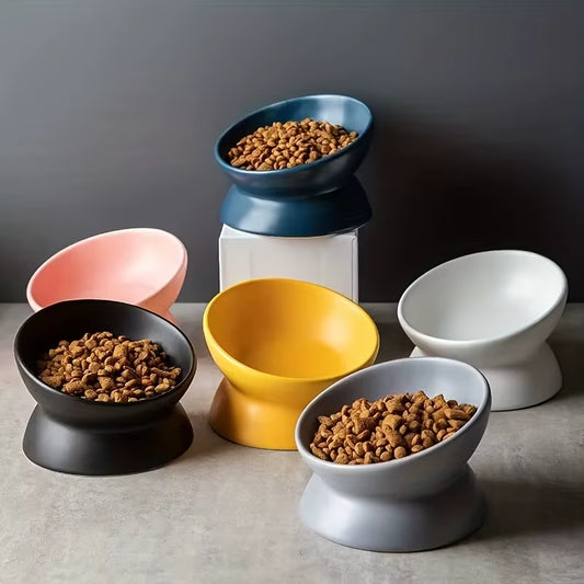Ceramic Raised Cat Bowl Set