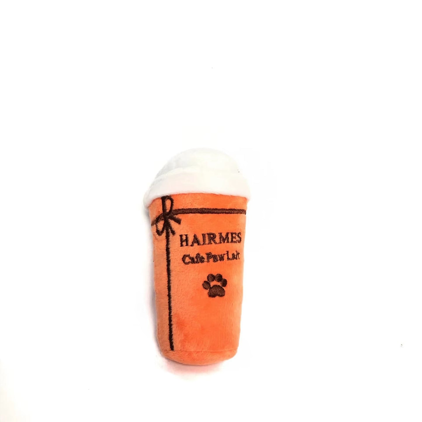 Dog Plush Toys Pet Squeaky Printed Beer Bottle Shape Toy Dog Bite-Resistant Clean Teeth Chew Interactive Toys