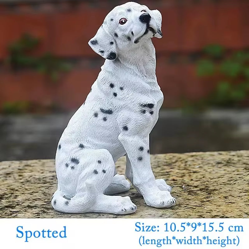 Cute Resin Dog Statue Golden